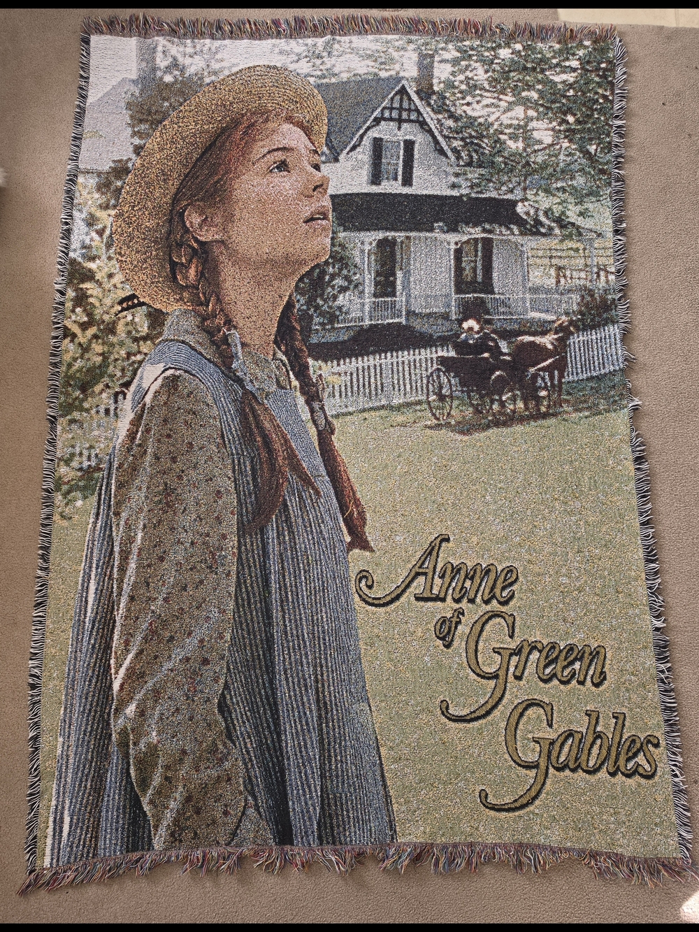 Anne of Green Gables Woven Throw Blanket - Multi-Color